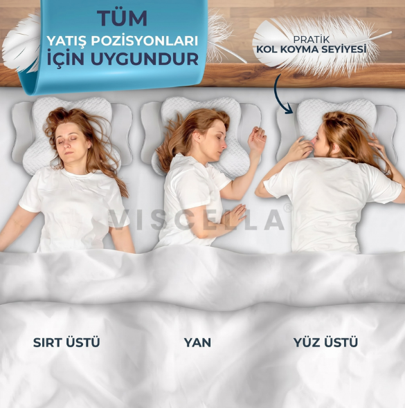 Viscella® - Boyun Destekleyici Ortopedik Visco Yastık