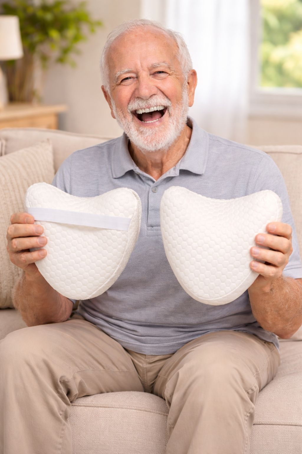 Viscella - Ortopedik Bacak Arası Lastikli Yan Yatış Yastığı