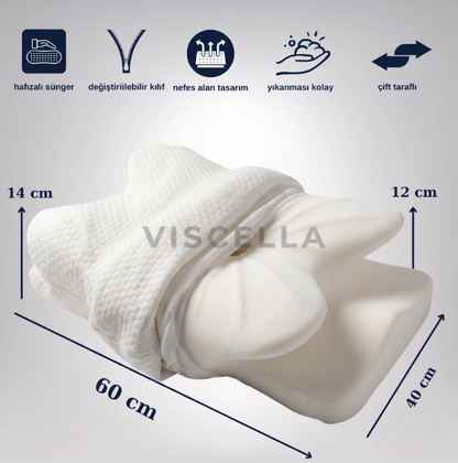 Viscella® - Boyun Destekleyici Ortopedik Visco Yastık